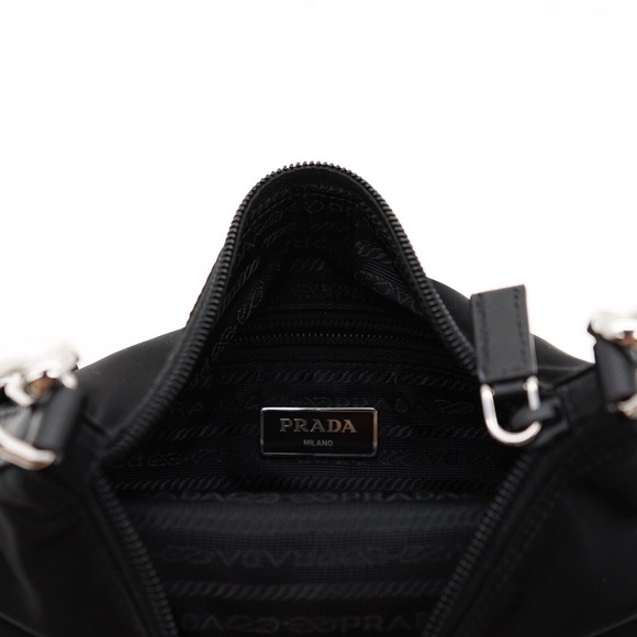 Prada Crossbody Black Nylon Messenger Bag 1BH716 New - Picture 7 of 7